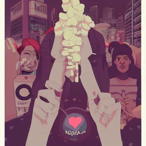 Image similar to poster by tomer hanuka, real lgbt love