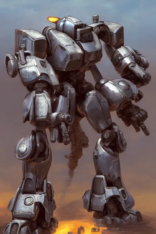 Image similar to mechwarrior 5 : mercenaries mech megaman transformer robot boss tank engine game octane render, 4 k, hd 2 0 2 2 3 d cgi rtx hdr style chrome reflexion glow fanart jesper ejsing, by rhads, makoto shinkai borderlands and by feng zhu rossdraws artstation by digital cinematic pixar and disney unreal zbrush central hardmesh