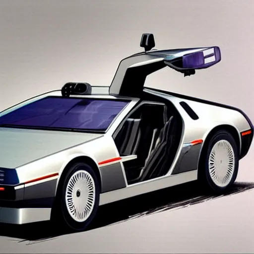 Image similar to 2 0 3 0 delorean concept art