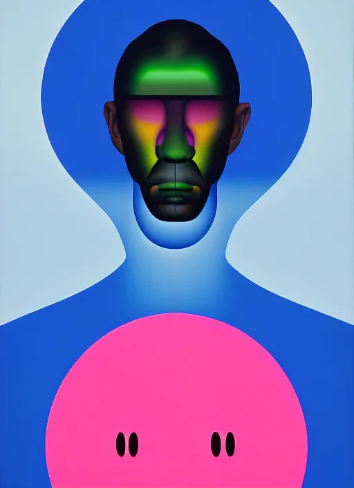 Image similar to insight a men by shusei nagaoka, kaws, david rudnick, airbrush on canvas, pastell colours, cell shaded!!!, 8 k