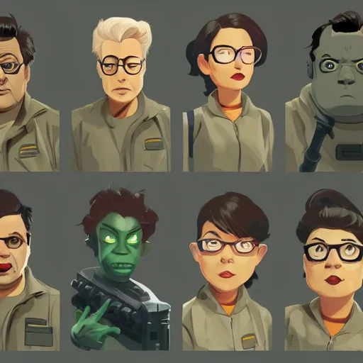 Image similar to face icon stylized minimalist ghostbusters, loftis, cory behance hd by jesper ejsing, by rhads, makoto shinkai and lois van baarle, ilya kuvshinov, rossdraws global illumination