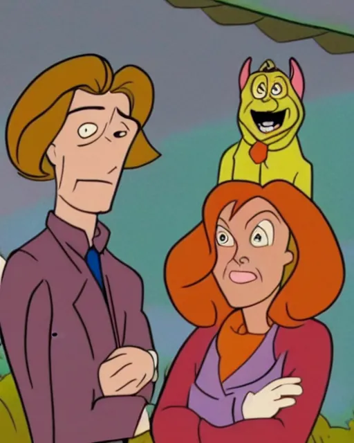 Prompt: dana scully on scooby-doo: Where are you? (1977), hanna-barbara animation, blu-ray transfer, 5k