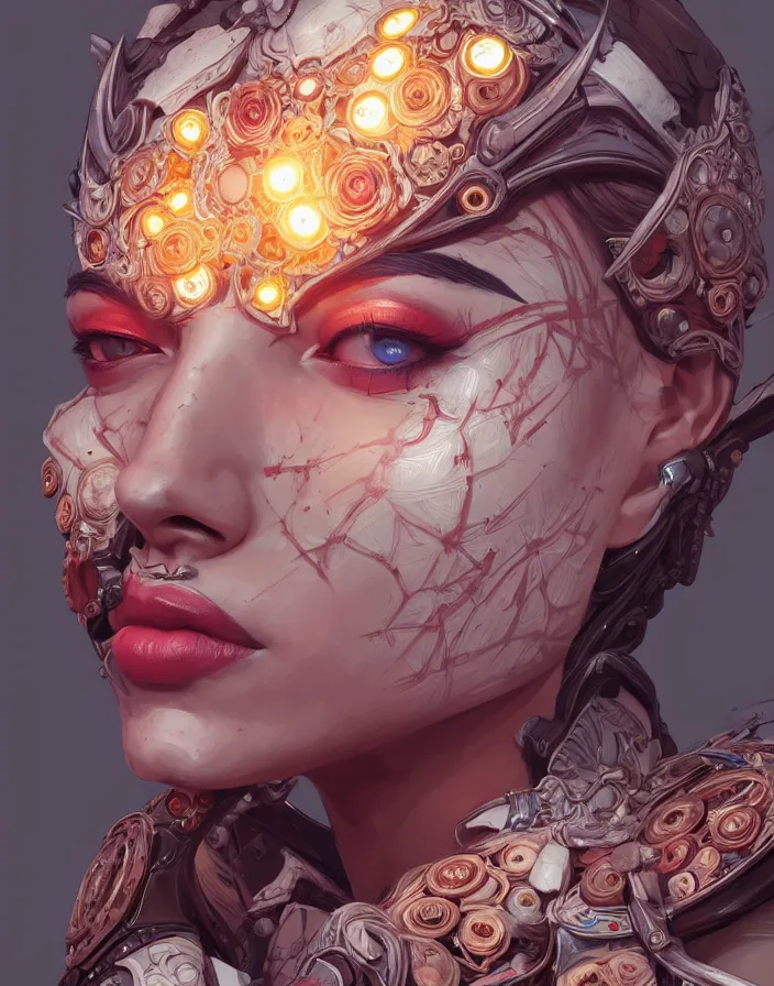 Image similar to symmetry!! portrait of floral! borderlands 3 psycho, intricate, elegant, highly detailed, digital painting, artstation, concept art, smooth, sharp focus, illustration, art by artgerm and greg rutkowski, 8 k