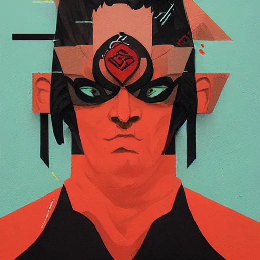 Image similar to Supreme x Tengu Profile Picture by Sachin Teng, asymmetrical, Organic Painting , Matte Painting, geometric shapes, hard edges, graffiti, street art,:2 by Sachin Teng:4