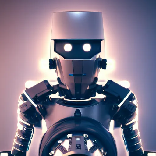 Image similar to futuristic, hiphop gangsta robot, with grillz, led screens, expressive, photo realistic, dramatic cinematic lighting, octane render, 4 k, ultra detailed