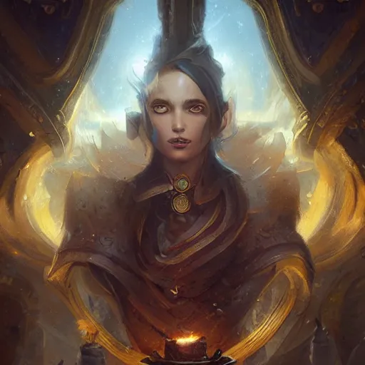 Image similar to magic french revolution, symmetric face, hyperrealism, epic fantasy digital art, fantasy style art, by Greg Rutkowski, fantasy hearthstone card art style