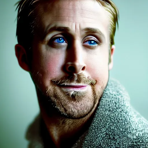 Prompt: closeup portrait of a ryan gosling in a goose suit, natural light, sharp, detailed face, magazine, press, photo, steve mccurry, david lazar, canon, nikon, focus