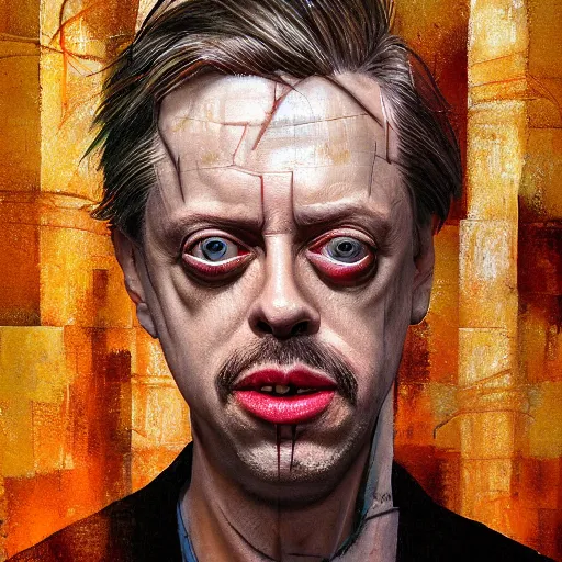 Prompt: hyperrealistic mixed media high resolution painting of Steve Buscemi !Hellraiser!, stunning 3d render inspired art by Jamie Salmon and István Sándorfi and Greg Rutkowski, perfect facial symmetry, dim volumetric lighting, 8k octane beautifully detailed render, full body shot, post-processing, extremely hyper-detailed, intricate, epic composition, highly detailed attributes, highly detailed atmosphere, cinematic lighting, masterpiece, trending on artstation, very very detailed, masterpiece, stunning, flawless completion, lifelike texture, perfection,