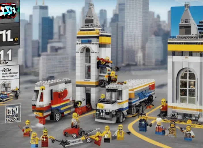 Image similar to WTC 9 11 Lego set