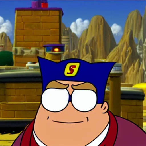 Image similar to peter griffin as a villain in sonic the hedgehog