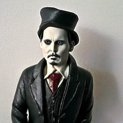 Image similar to johnny depp made of clay