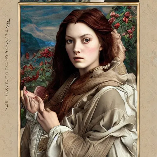 Image similar to amazing artgerm portrait of jorgen glockenschpiel as a preraphaelite painting, collaboration with j. scott campbell and artgerm with edward burn jones