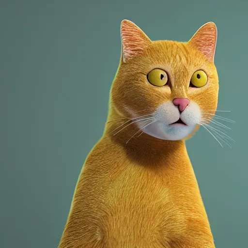 Image similar to yellow cat with the texture of a lemon, dslr, 8 k, octane beautifully detailed render, silly mood, cinematic lighting, detailed photo, masterpiece, volumetric lighting, ultra realistic, highly detailed, high quality, lossless, photorealistic