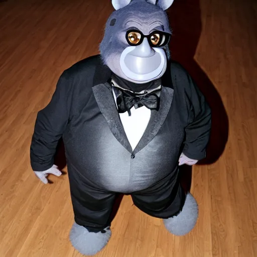 Image similar to A photo of Danny Devito in a fursuit