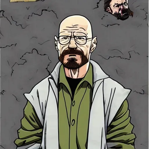 Image similar to Walter White in Jojo