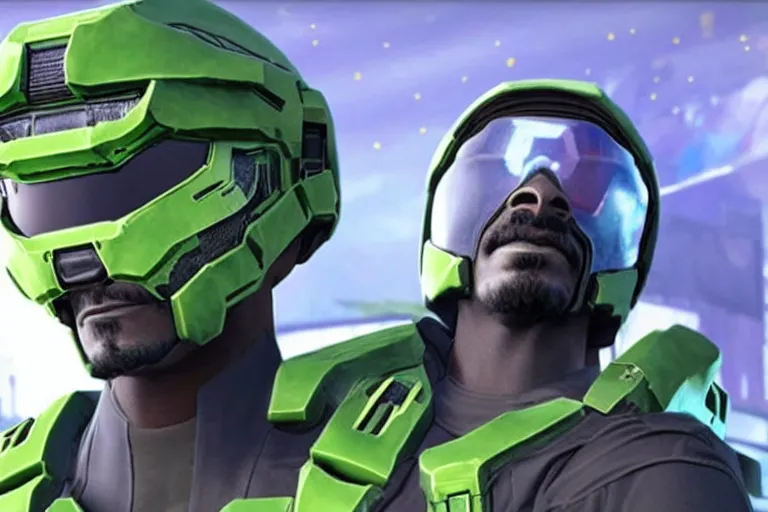 Prompt: snoop dogg in halo