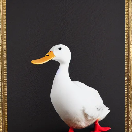 Prompt: donald trump as a duck, full body portrait, highly detailed, excellent composition, dramatic lighting, realistic 4k