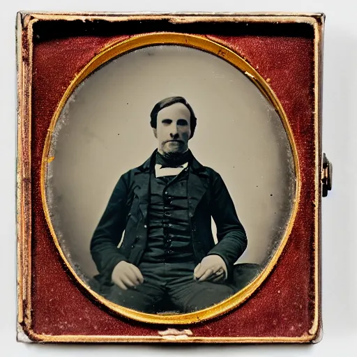 Image similar to a daguerreotype of a man.