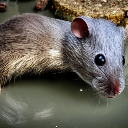 Image similar to 8 k uhd human rats, sewer, animals, bizzare, weird, endangered, highly details content