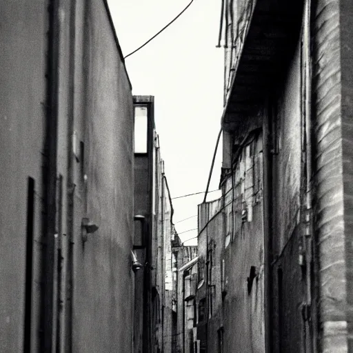 analog photograph of an alley in a futuristic city, | Stable Diffusion ...