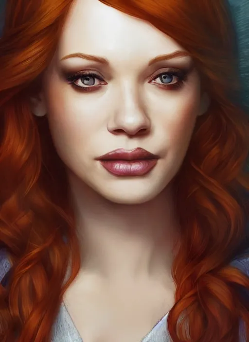 Image similar to photo of a gorgeous christina hendricks / zoe saldana hybrid in the style of stefan kostic, realistic, professionally, professionally color graded, half body shot, sharp focus, k high definition, insanely detailed, intricate, elegant, art by stanley lau and artgerm