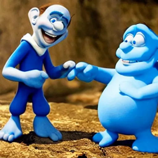 Image similar to the smurfen and gargamel