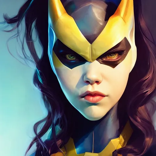 Image similar to a potrait of Anya Taylor as Batgirl by Stanley Artgerm Lau, WLOP, Rossdraws, James Jean, Andrei Riabovitchev, Marc Simonetti, Yoshitaka Amano, Zack Snyder, ArtStation, CGSociety, Full body shot