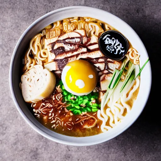 Prompt: ben and jerry's style ramen. photography. food photoshoot. advertisment photography. 4 k. realistic.