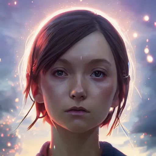 Image similar to highly detailed portrait, anime girl, in gta v, stephen bliss, unreal engine, fantasy art by greg rutkowski, loish, rhads, ferdinand knab, makoto shinkai and lois van baarle, ilya kuvshinov, rossdraws, tom bagshaw, global illumination, radiant light, detailed and intricate environment