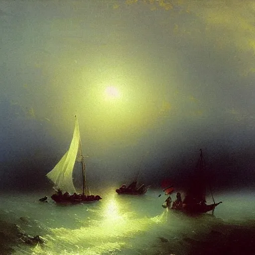 Prompt: dancers by ivan aivazovsky