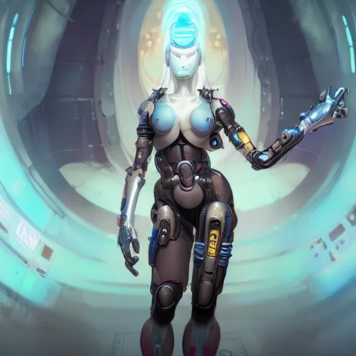 Image similar to a portrait of a beautiful cybernetic nurse, cyberpunk concept art by pete mohrbacher and wlop and artgerm and josan gonzales, digital art, highly detailed, intricate, sci-fi, sharp focus, Trending on Artstation HQ, deviantart, unreal engine 5, 4K UHD image