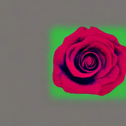 Prompt: internet glitch art webcore website of a rose flower