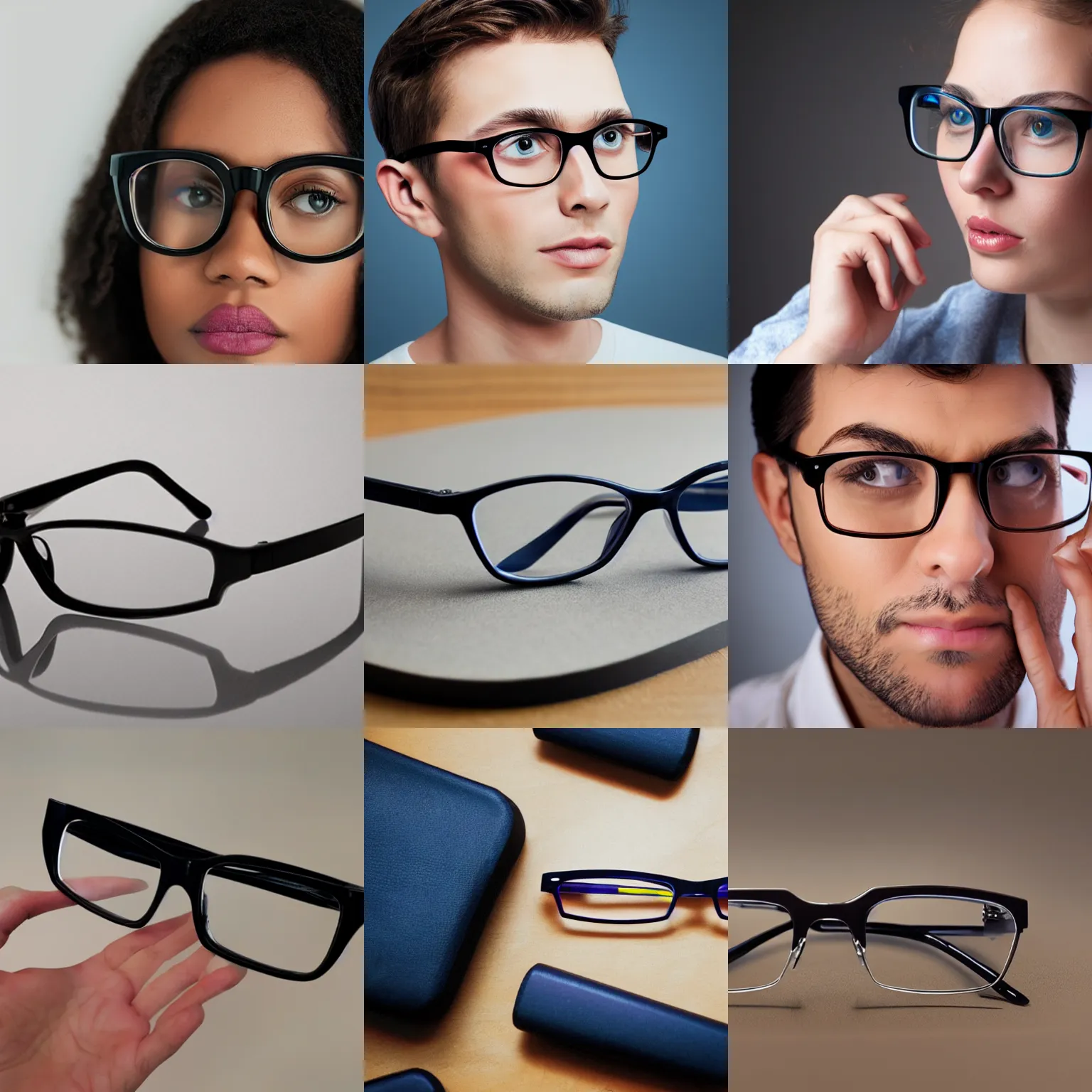 extremely thick glasses prescription Stable Diffusion OpenArt