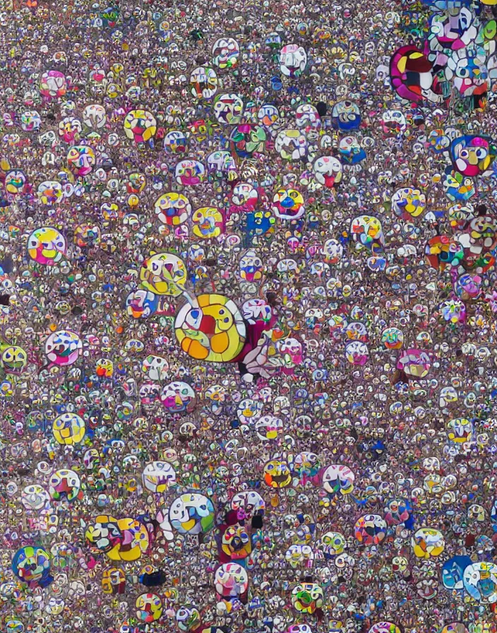 Image similar to hyper detailed industraial & utility by takashi murakami