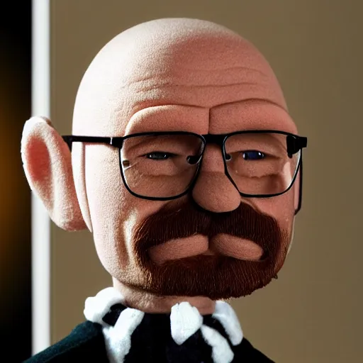 Image similar to walter white as a muppet