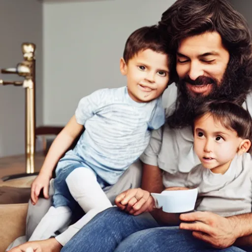 Image similar to luxury credit card ad targeting stay at home dads