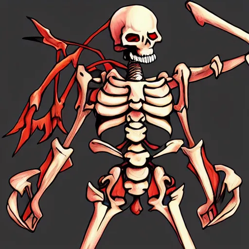 Prompt: Overlord Skeleton Necromage from the anime Overlord