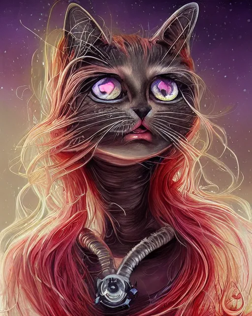 Prompt: a cute bloody kitty cat played by kate bckinsale, created by antonio j. manzanedo, giger, alex grey, android jones, wayne barlowe, philippe druillet, raymond swanland, cyril rolando, josephine wall, harumi hironaka, trending on artstation