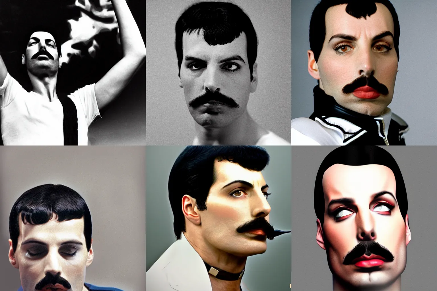 Prompt: Freddie Mercury being boring, bored, photograph, 4k, potrait