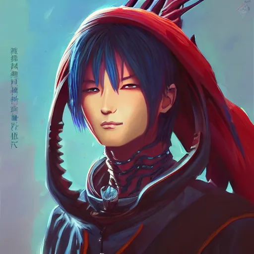 Image similar to anime portrait of an alien as a shaman yedi using dark force to eliminate trump as an anime antagonist by Stanley Artgerm Lau, WLOP, Rossdraws, James Jean, Andrei Riabovitchev, Marc Simonetti, and Sakimichan, trending on artstation