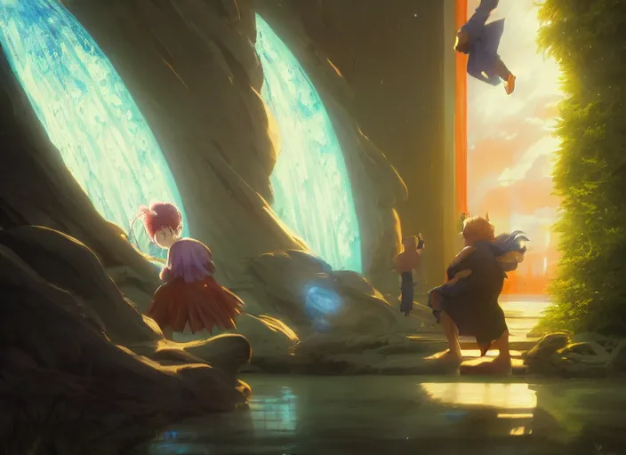 Image similar to highly detailed portrait of zatch bell, in dragon ball, stephen bliss, unreal engine, fantasy art by greg rutkowski, loish, rhads, ferdinand knab, makoto shinkai and lois van baarle, ilya kuvshinov, rossdraws, tom bagshaw, global illumination, radiant light, detailed and intricate environment