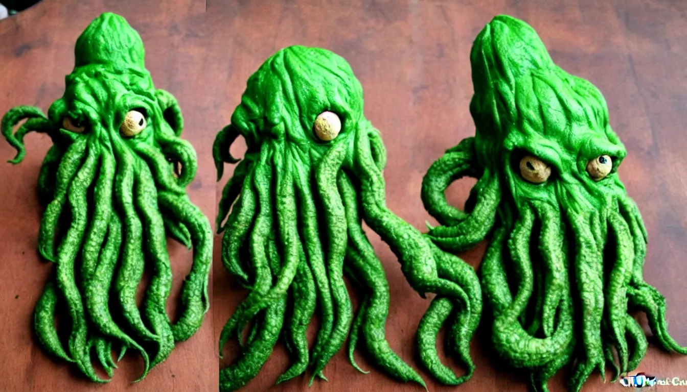 Prompt: cthulhu made from hops