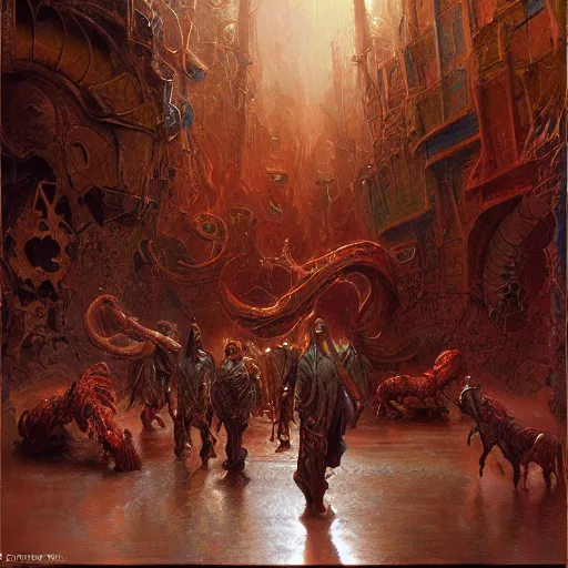 Image similar to The Eldritch God, art by Donato Giancola, Craig Mullins, digital art, trending on artstation