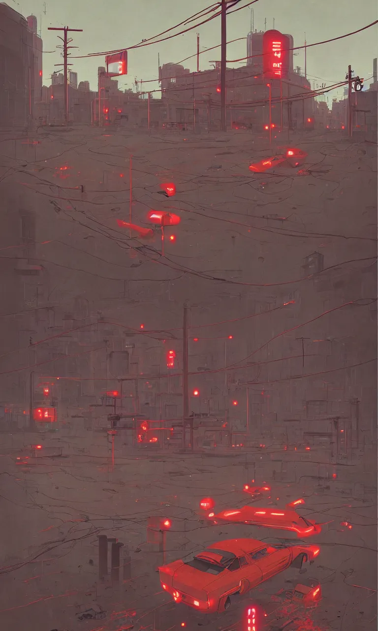 Image similar to akira, by simon stalenhag