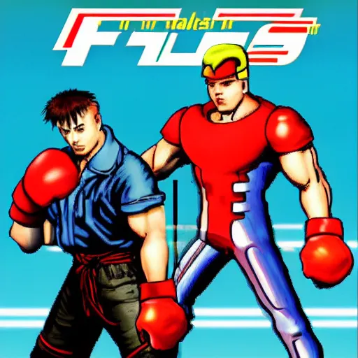 Image similar to elon musk fight 9 7 vs street fighter ii