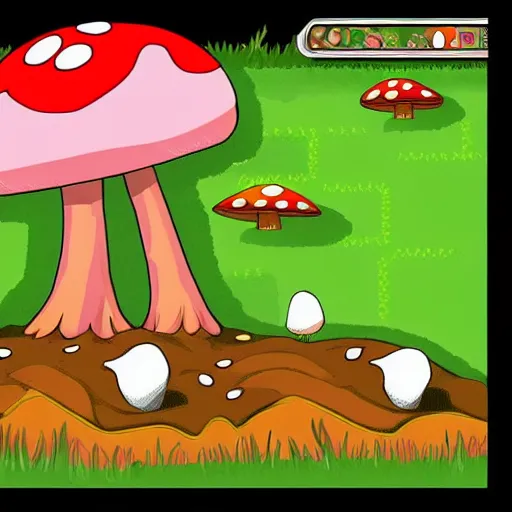 Image similar to Mushroom 2d game art