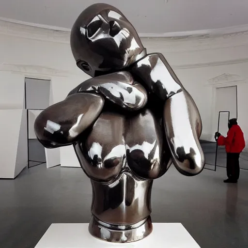 Image similar to “a sculpture by Jeff Koons”