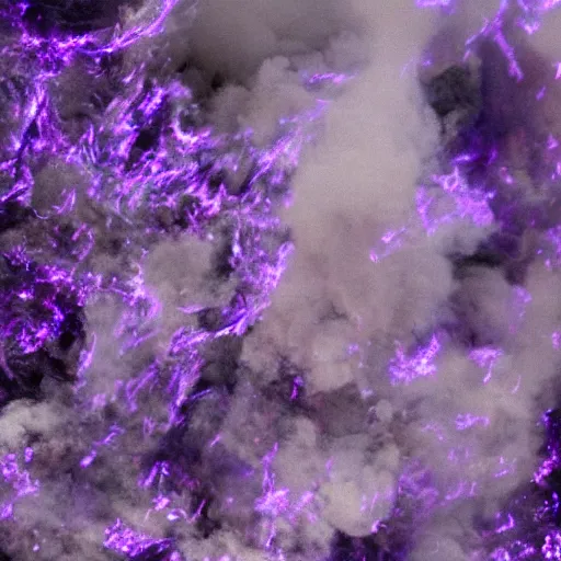 Image similar to new york burning purple fire, ultra detailed, great quality photograph