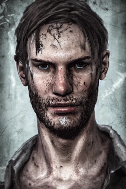 Prompt: Jack Baker from Resident Evil 7, portrait