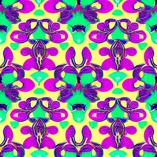 Image similar to exquisite fresh psychedelic print with beautiful and high resolution elements developed into seamless patterns